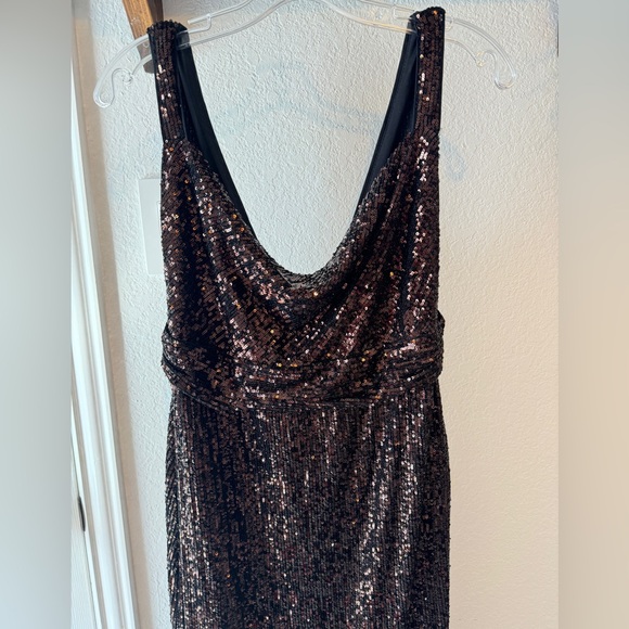 NWT Free People Cool Girl Dark Sparkle Sequin Maxi Dress Size 8 - Picture 12 of 14